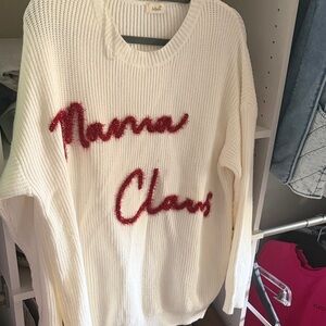 Tullabee Mama Claus Knitted Sweater L